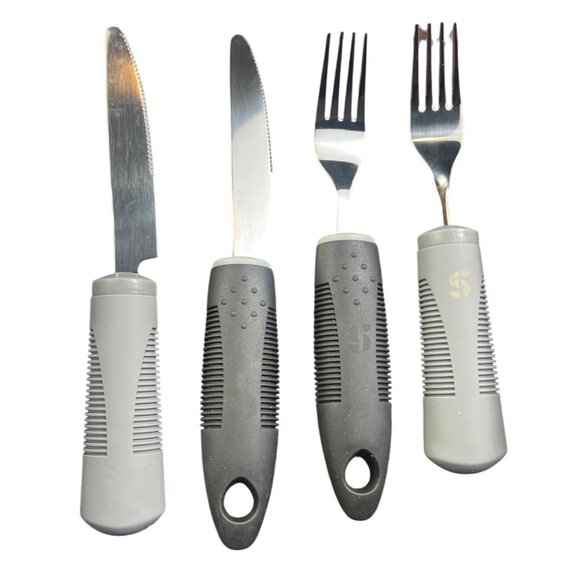 Adaptive Stainless Steel Utensils Set Of 10 With Ergonomic Handles For Easy Grip - Picture 3 of 6